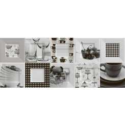 Black and white decor buffet  Декор